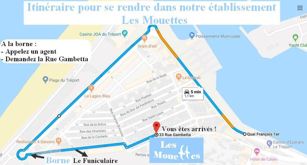 Les Mouettes 2 Apartman Le Tréport Kültér fotó